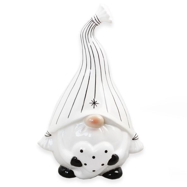 Skřítek keramika 21cm bílá